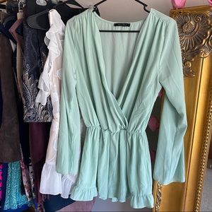 3 for $20. Mint green romper